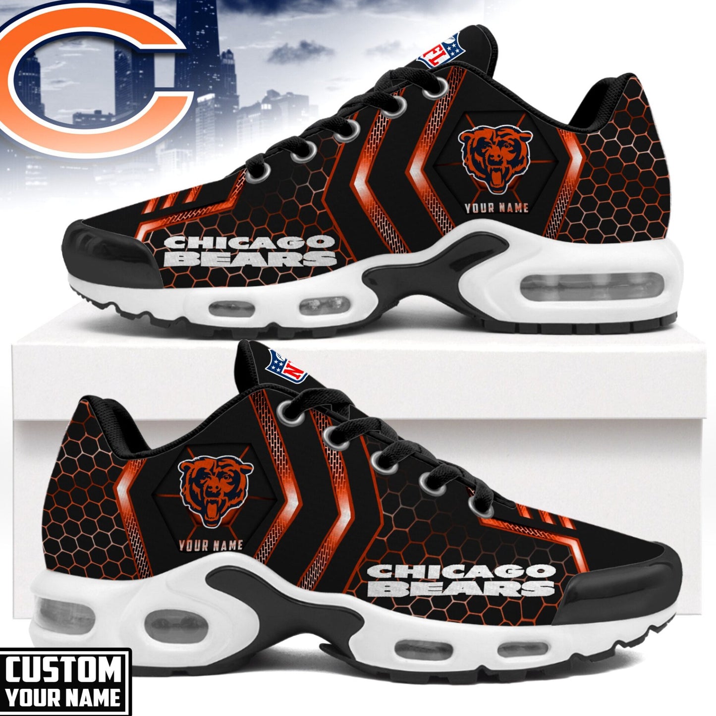 Footwearstorm Chicago Bears TN Shoes Sneakers For Men And Women 7