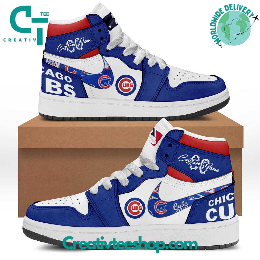 Footwearstorm Chicago Cubs AJ1 High Sneakers Shoes For Men And Women 1