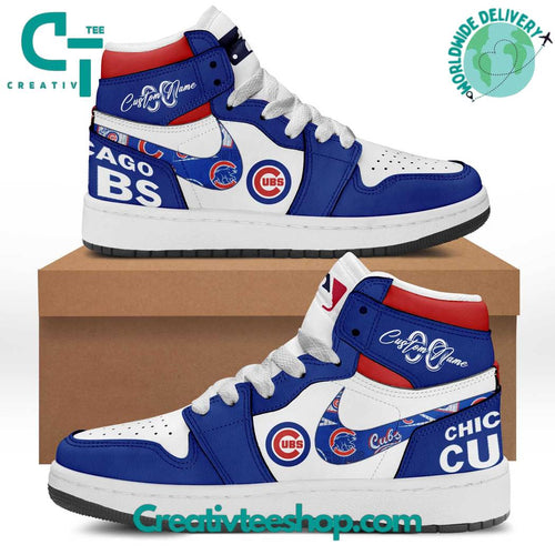 Footwearstorm Chicago Cubs AJ1 High Sneakers Shoes For Men And Women 1