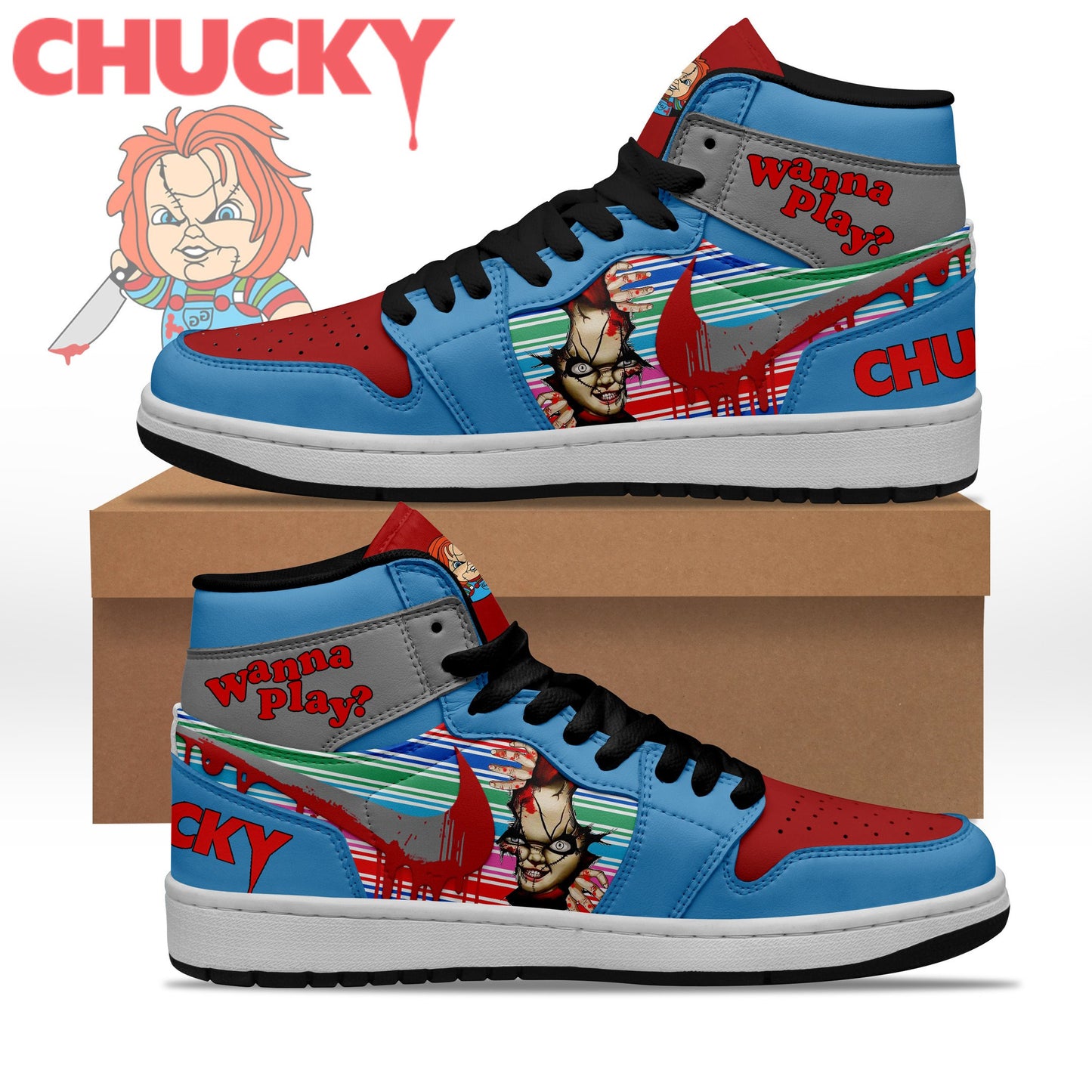 Footwearstorm Chucky AJ1 High Sneakers Shoes For Men And Women 1
