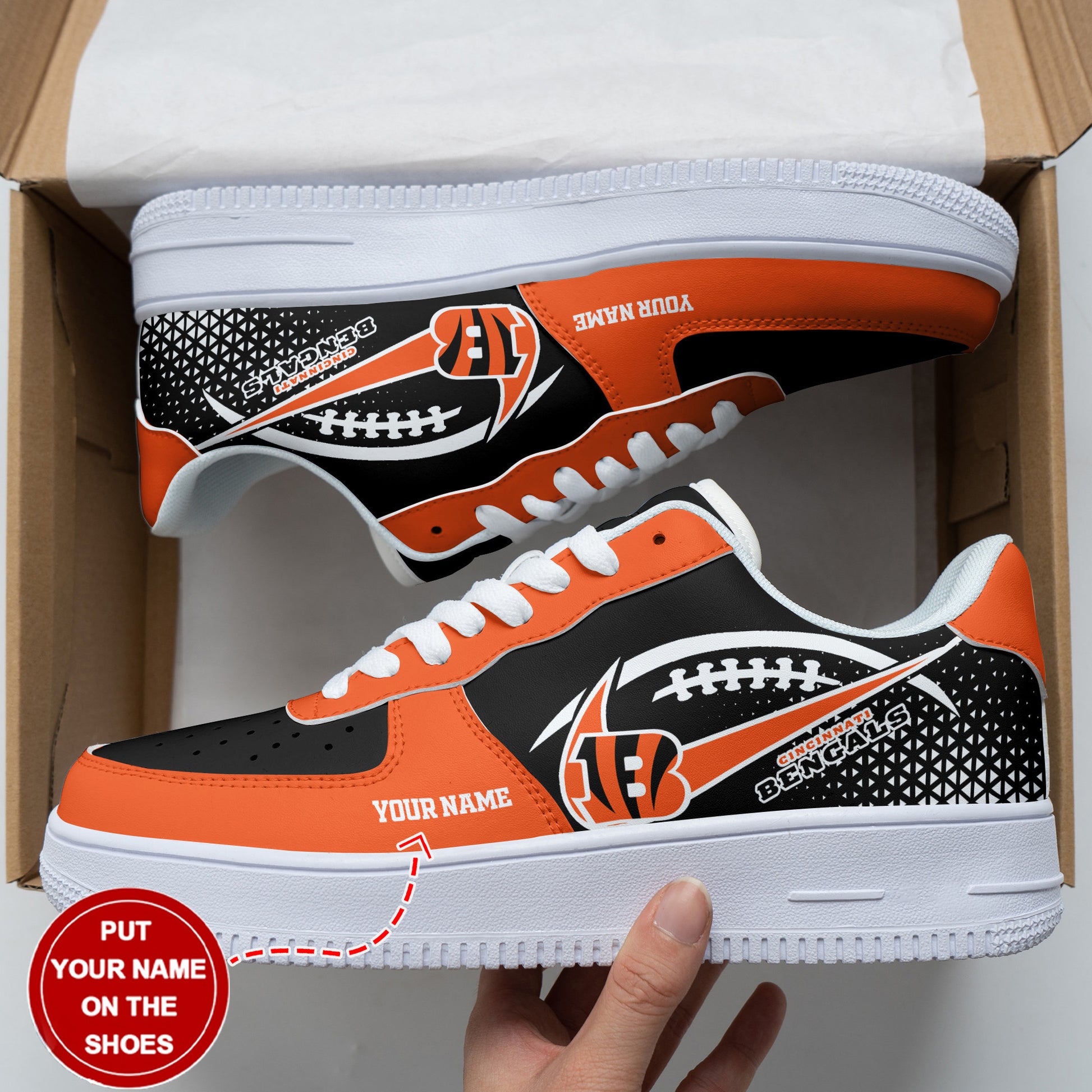 Footwearstorm Cincinnati Bengals Air Low-Top Sneakers Shoes For Men And Women 120535