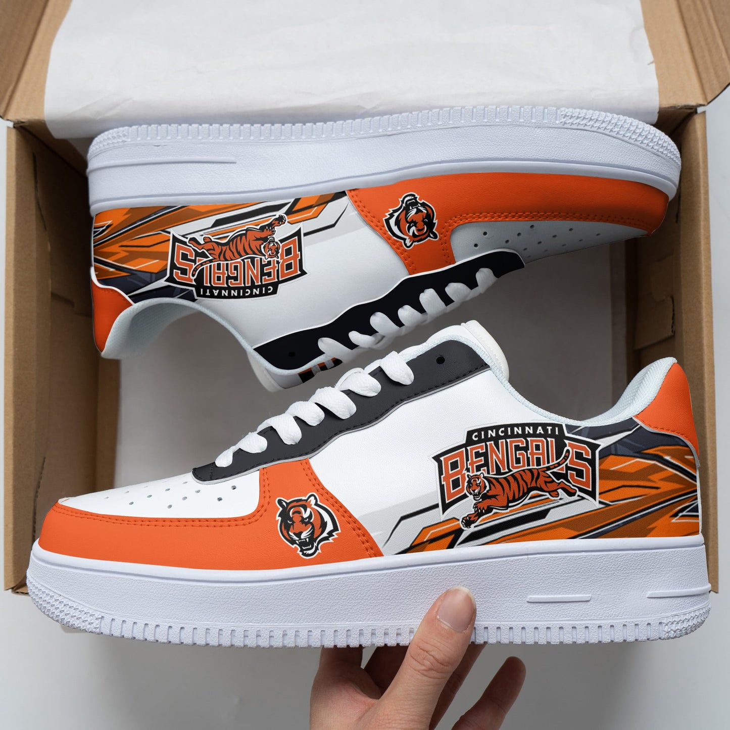 Footwearstorm Cincinnati Bengals Air Low-Top Sneakers Shoes For Men And Women 120593