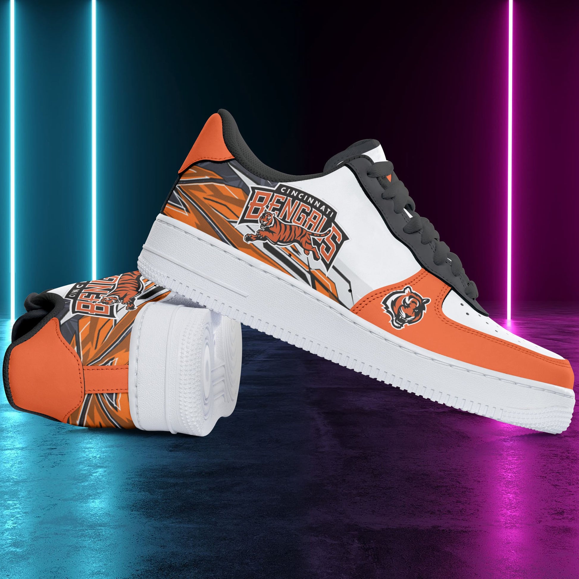 Footwearstorm Cincinnati Bengals Air Low-Top Sneakers Shoes For Men And Women 120593