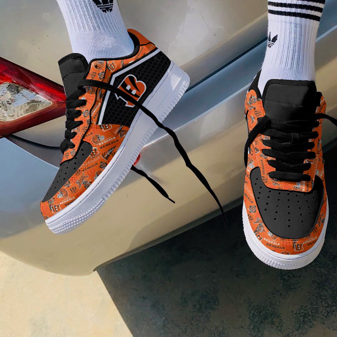 Footwearstorm Cincinnati Bengals Air Low-Top Sneakers Shoes For Men And Women 120597