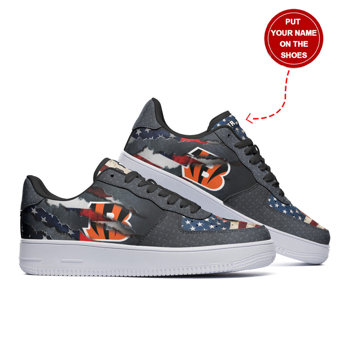 Footwearstorm Cincinnati Bengals NFL Air Low-Top Sneakers Shoes For Men And Women 1205686