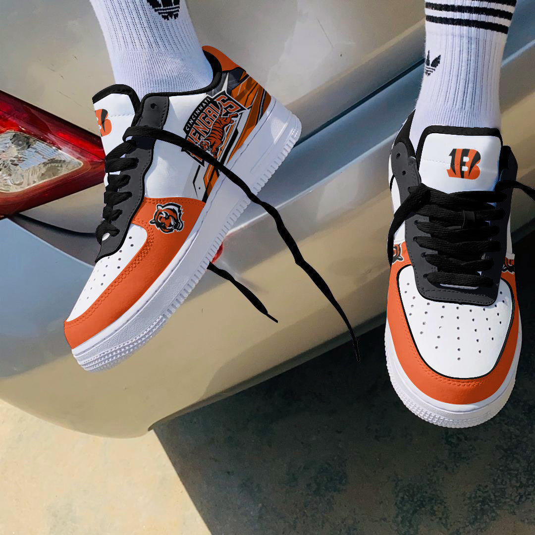 Footwearstorm Cincinnati Bengals NFL Air Low-Top Sneakers Shoes For Men And Women 1205680