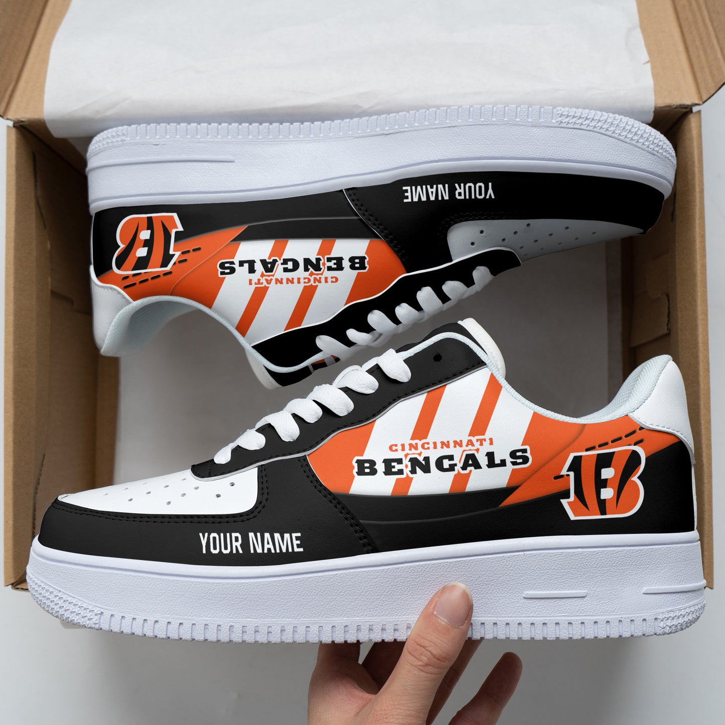 Footwearstorm Cincinnati Bengals NFL Air Low-Top Sneakers Shoes For Men And Women 1205361