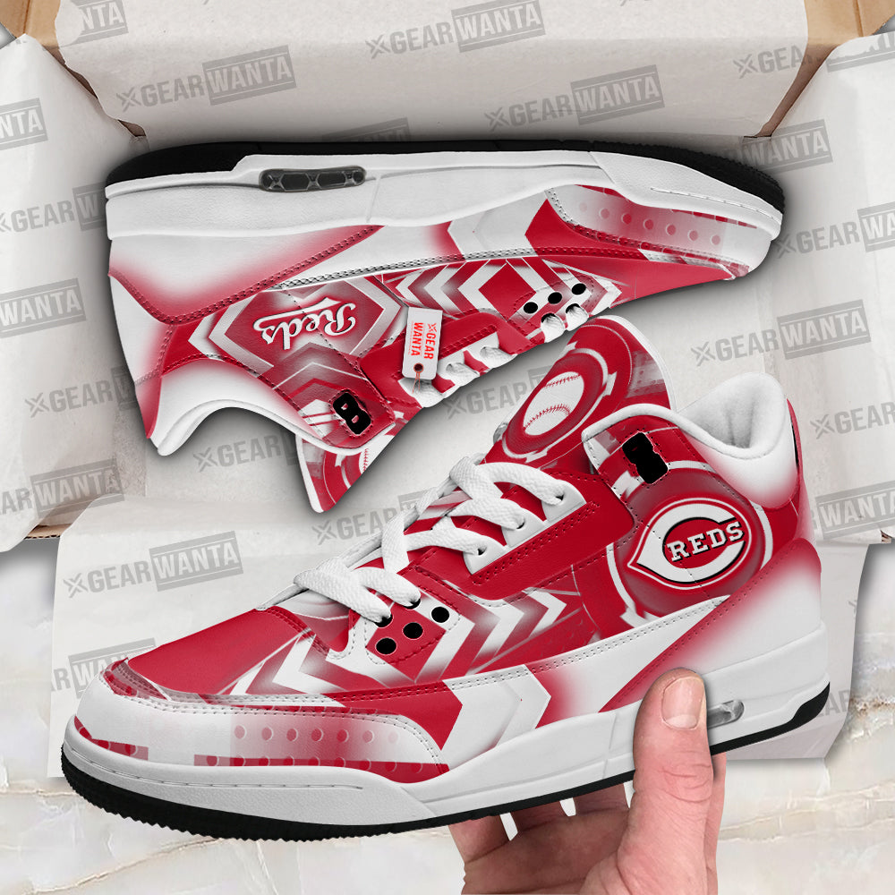 Footwearstorm Cincinnati Reds AJ3 Sneakers Shoes For Men And Women