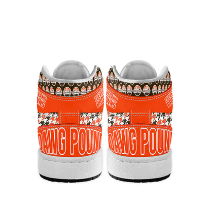 Footwearstorm Cleveland Browns AJ1 High Sneakers Shoes For Men And Women 1