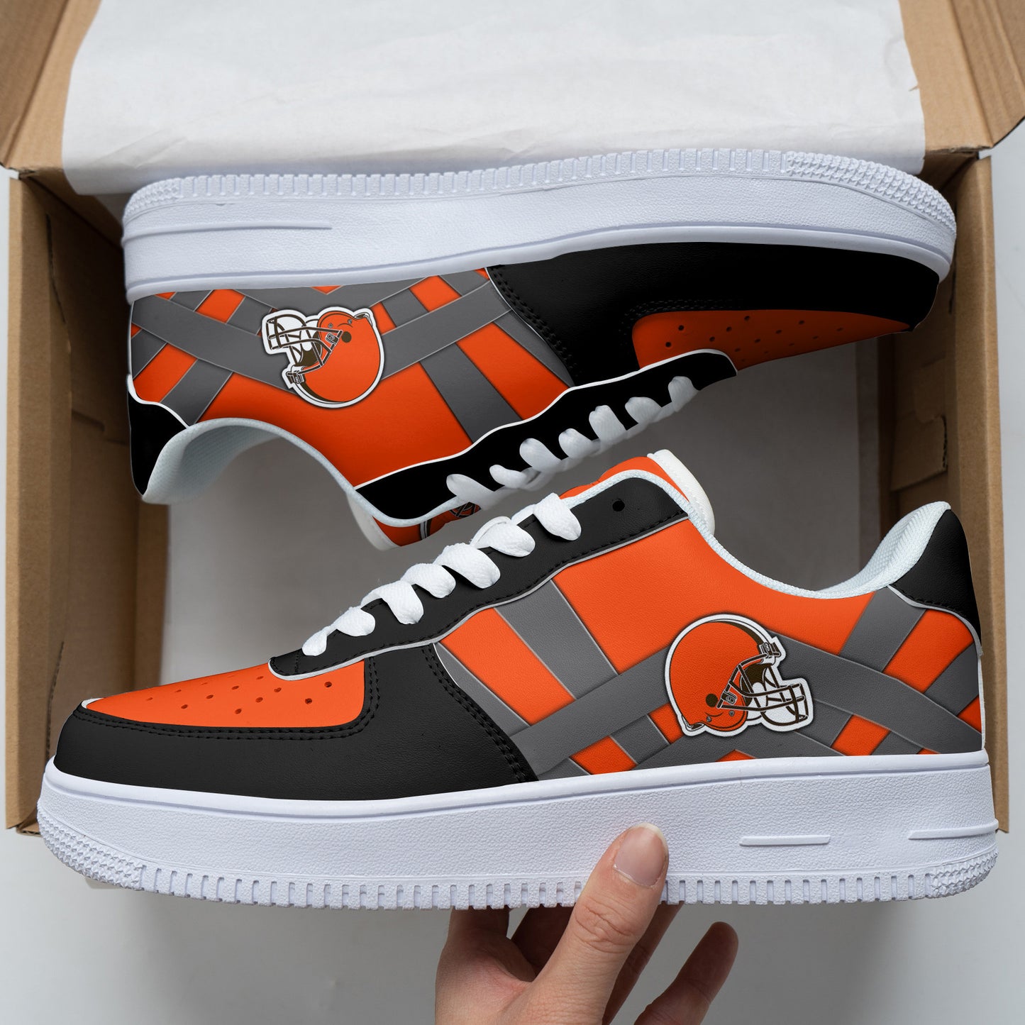 Footwearstorm Cleveland Browns NFL Air Low-Top Sneakers Shoes For Men And Women 1205362