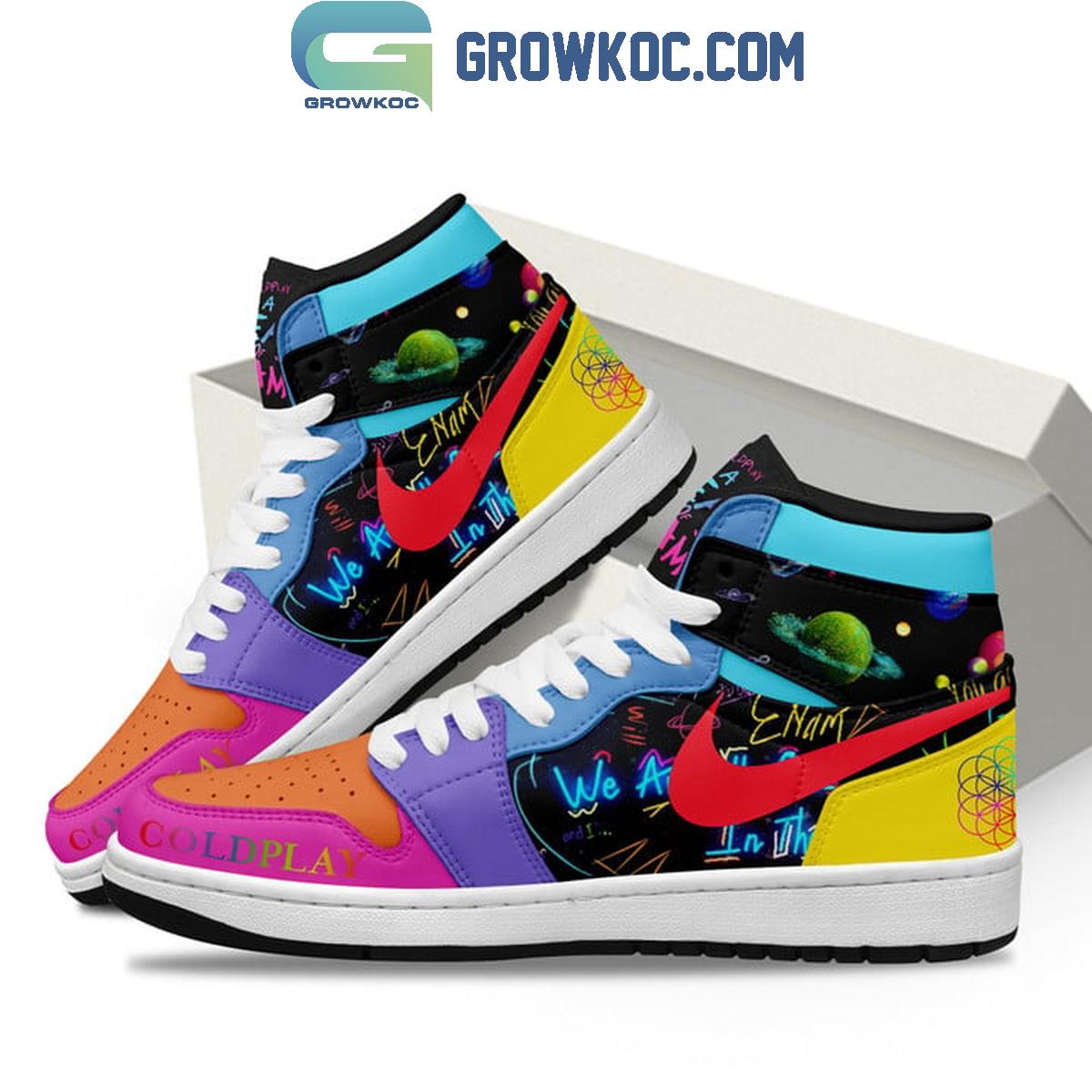 Footwearstorm Coldplay AJ1 High Sneakers Shoes For Men And Women 1