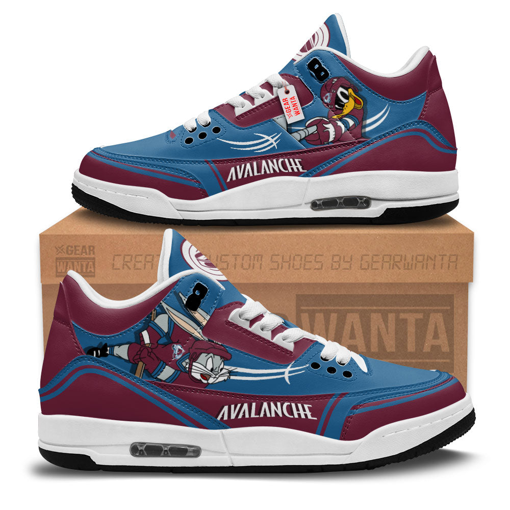 Footwearstorm Colorado Avalanche AJ3 Sneakers Shoes For Men And Women