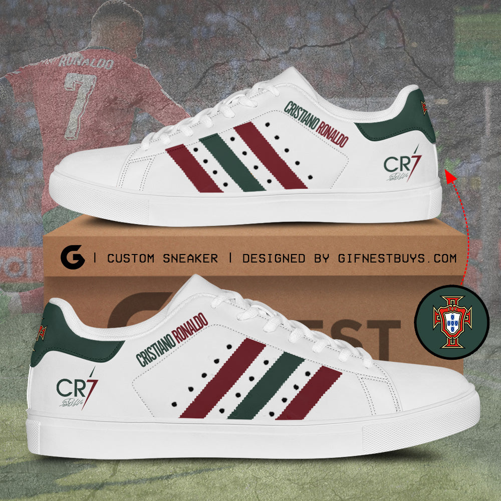 Footwearstorm Cristiano Ronaldo x Portugal National Team Skate Stan Shoes Sneakes For Men And Women 1