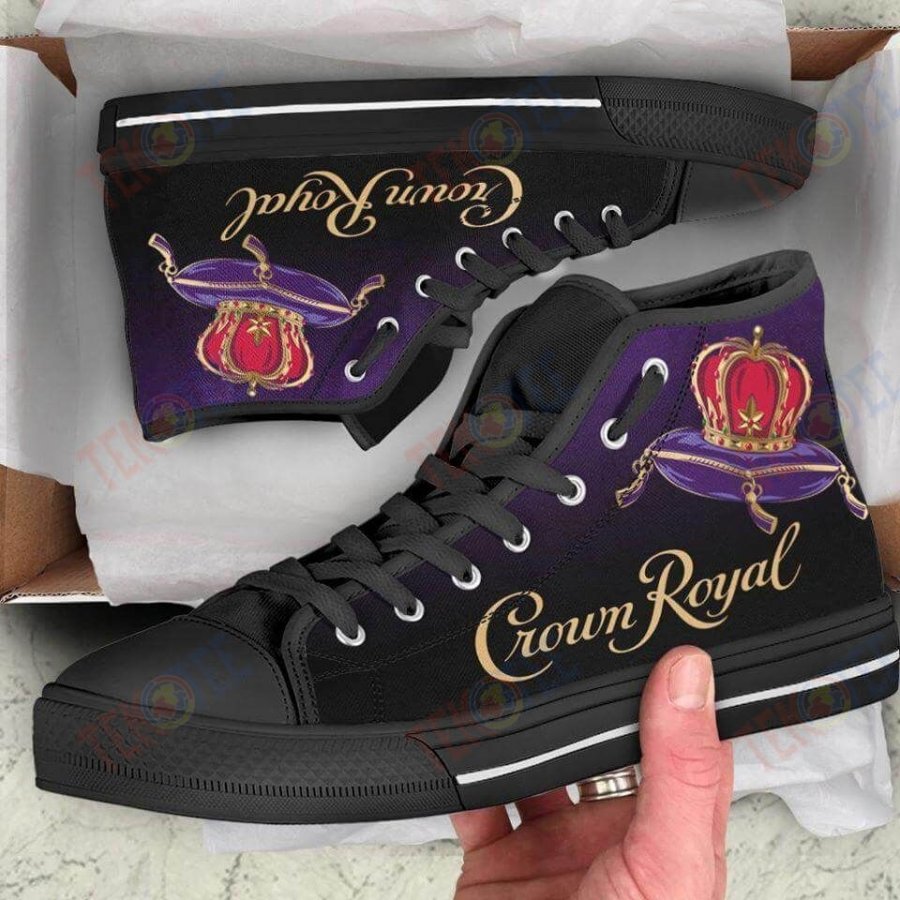Footwearstorm Crown Royal High Top Canvas Sneakers Shoes For Men And Women 1