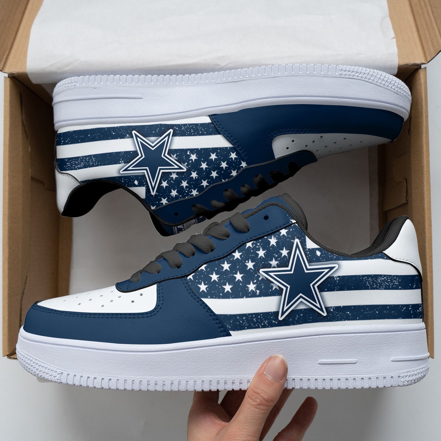 Footwearstorm Dallas Cowboys Air Low-Top Sneakers Shoes For Men And Women 1205110