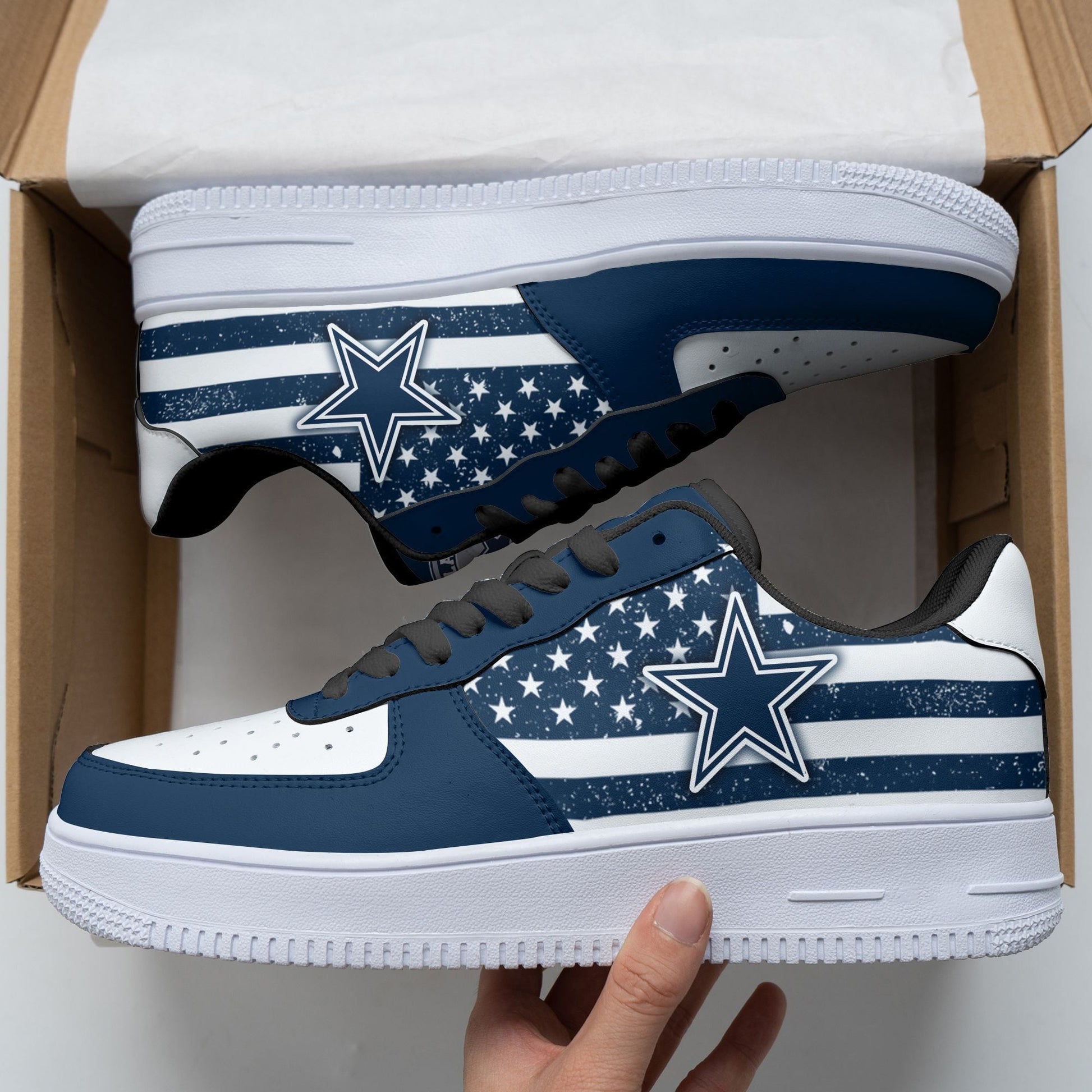 Footwearstorm Dallas Cowboys Air Low-Top Sneakers Shoes For Men And Women 1205110
