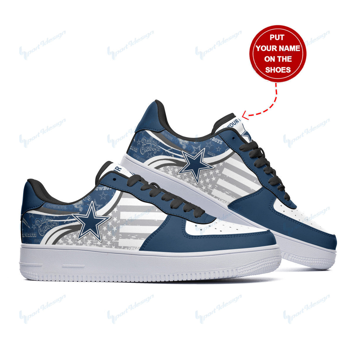 Footwearstorm Dallas Cowboys Air Low-Top Sneakers Shoes For Men And Women 120558