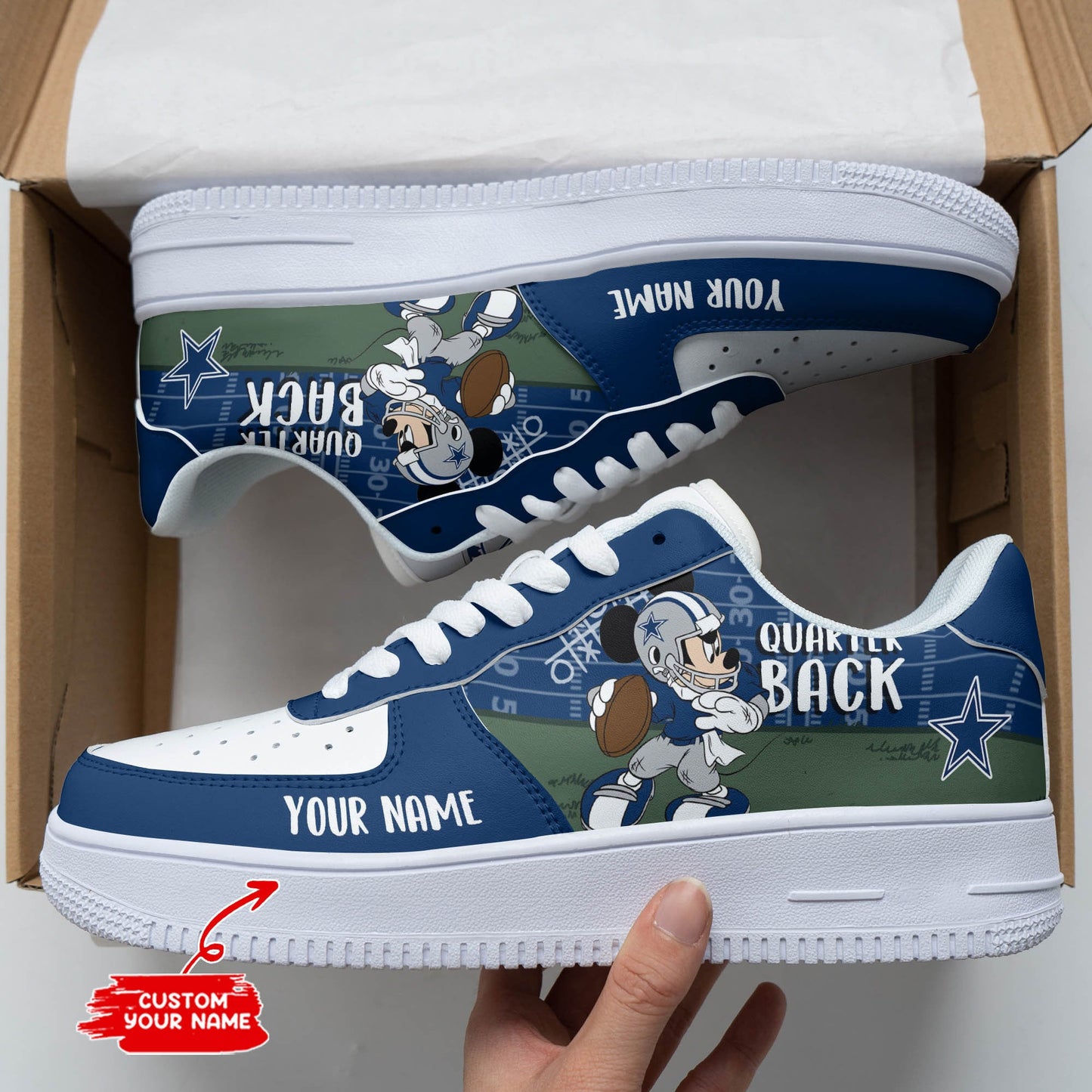 Footwearstorm Dallas Cowboys Air Low-Top Sneakers Shoes For Men And Women 120542
