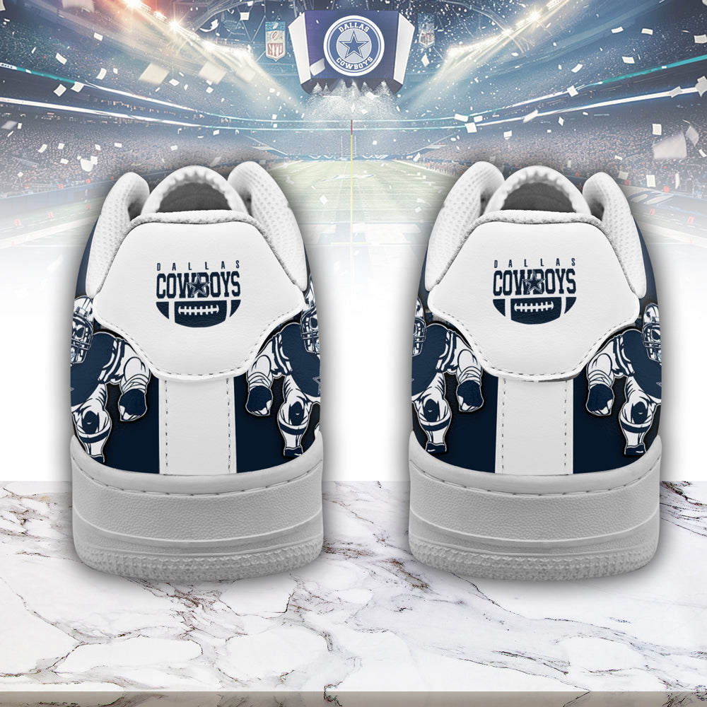 Footwearstorm Dallas Cowboys Air Low-Top Sneakers Shoes For Men And Women 2