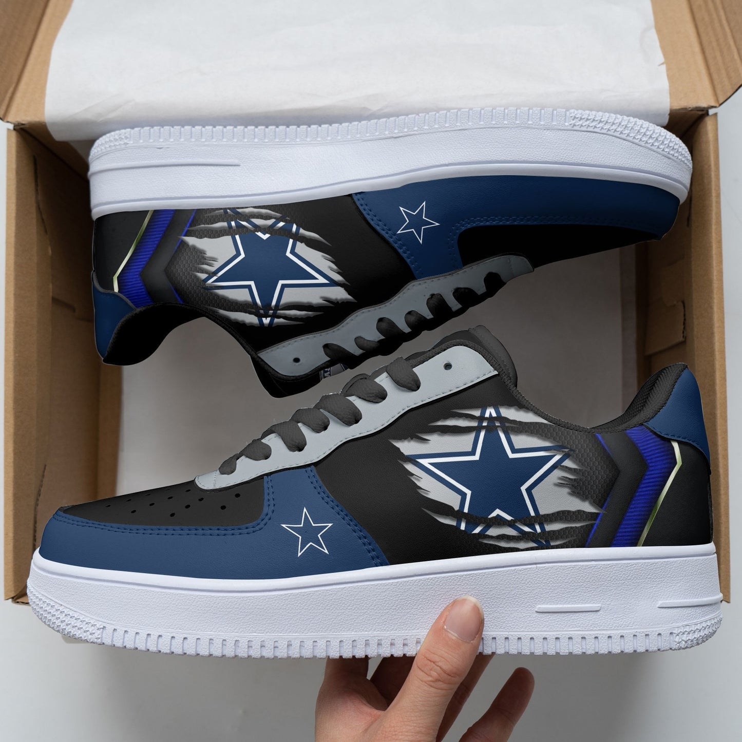 Footwearstorm Dallas Cowboys Air Low-Top Sneakers Shoes For Men And Women 1205131