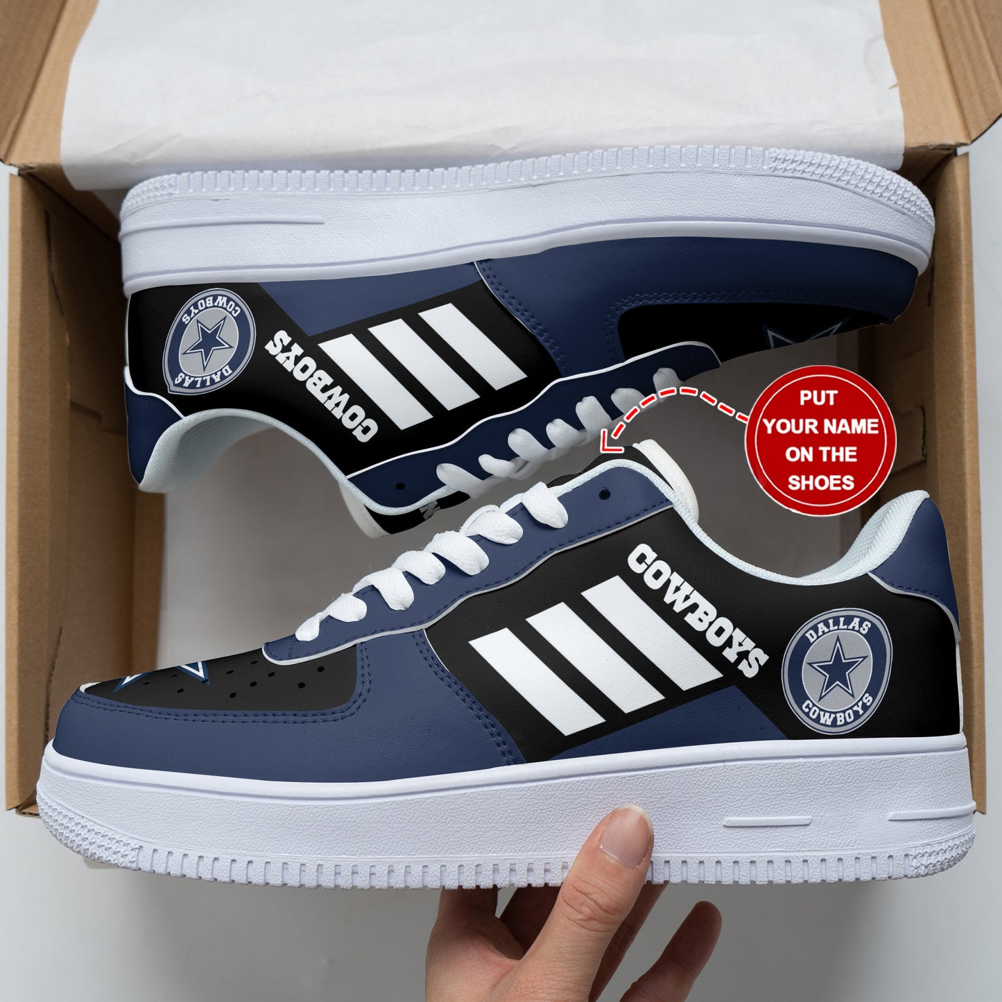 Footwearstorm Dallas Cowboys Air Low-Top Sneakers Shoes For Men And Women 120570