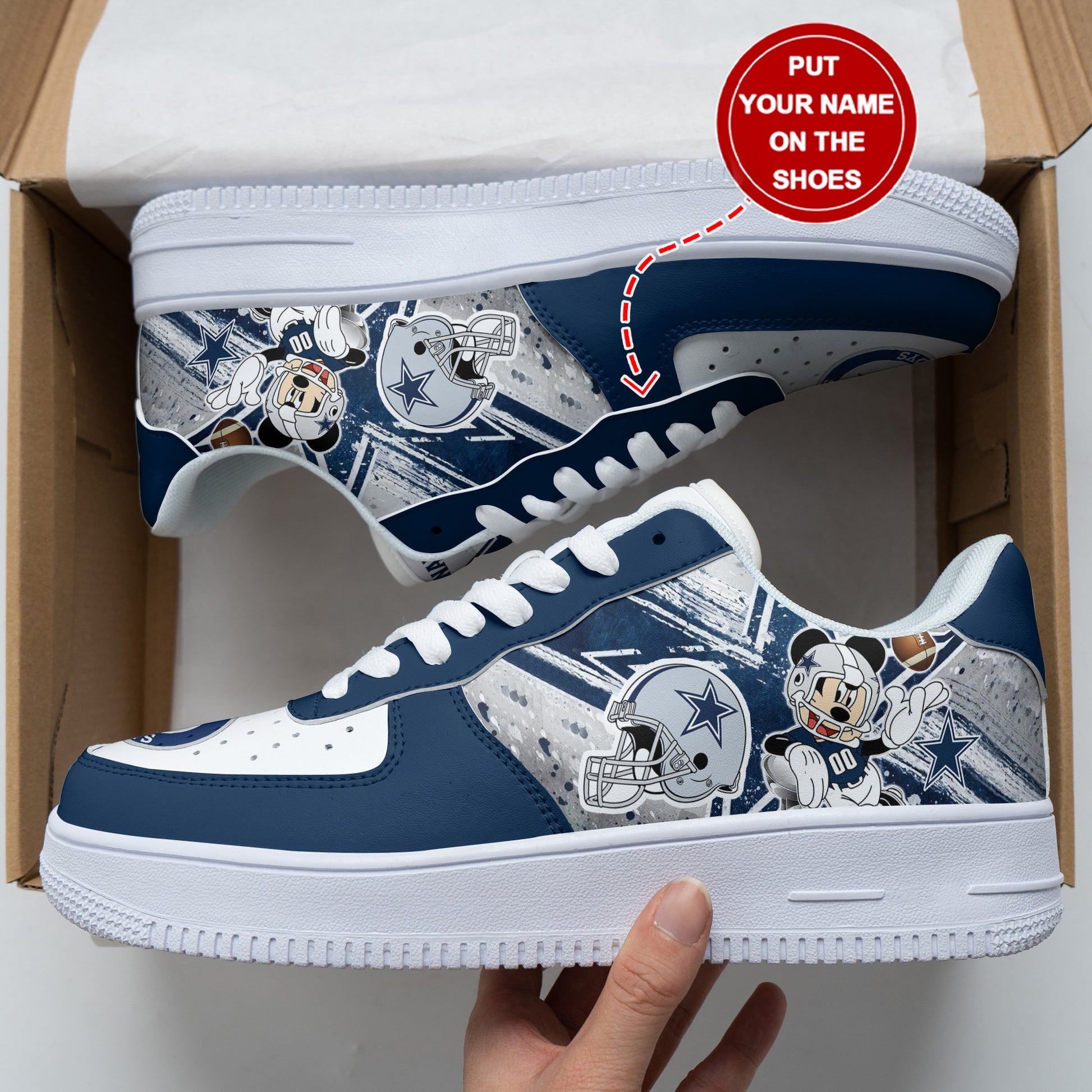 Footwearstorm Dallas Cowboys Air Low-Top Sneakers Shoes For Men And Women 120544