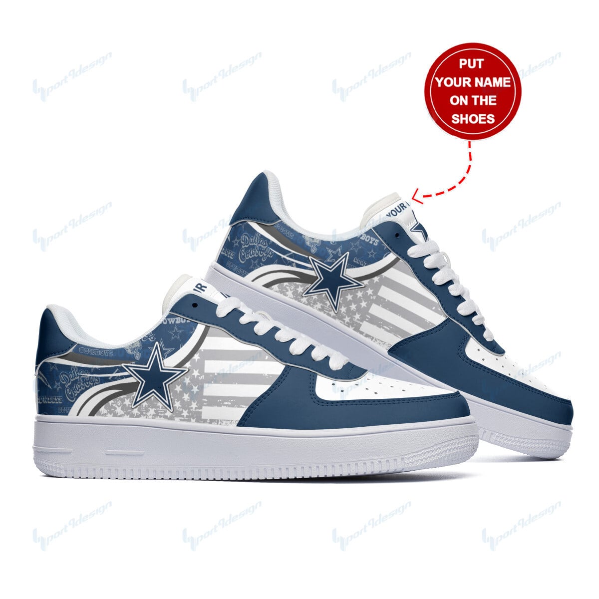 Footwearstorm Dallas Cowboys Air Low-Top Sneakers Shoes For Men And Women 120558