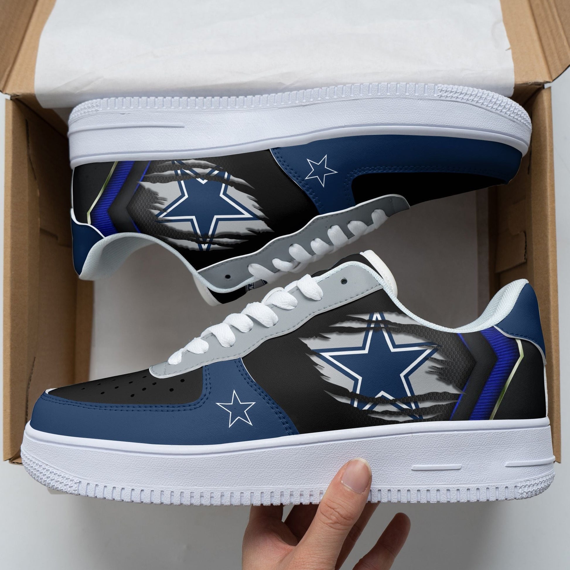 Footwearstorm Dallas Cowboys Air Low-Top Sneakers Shoes For Men And Women 1205131