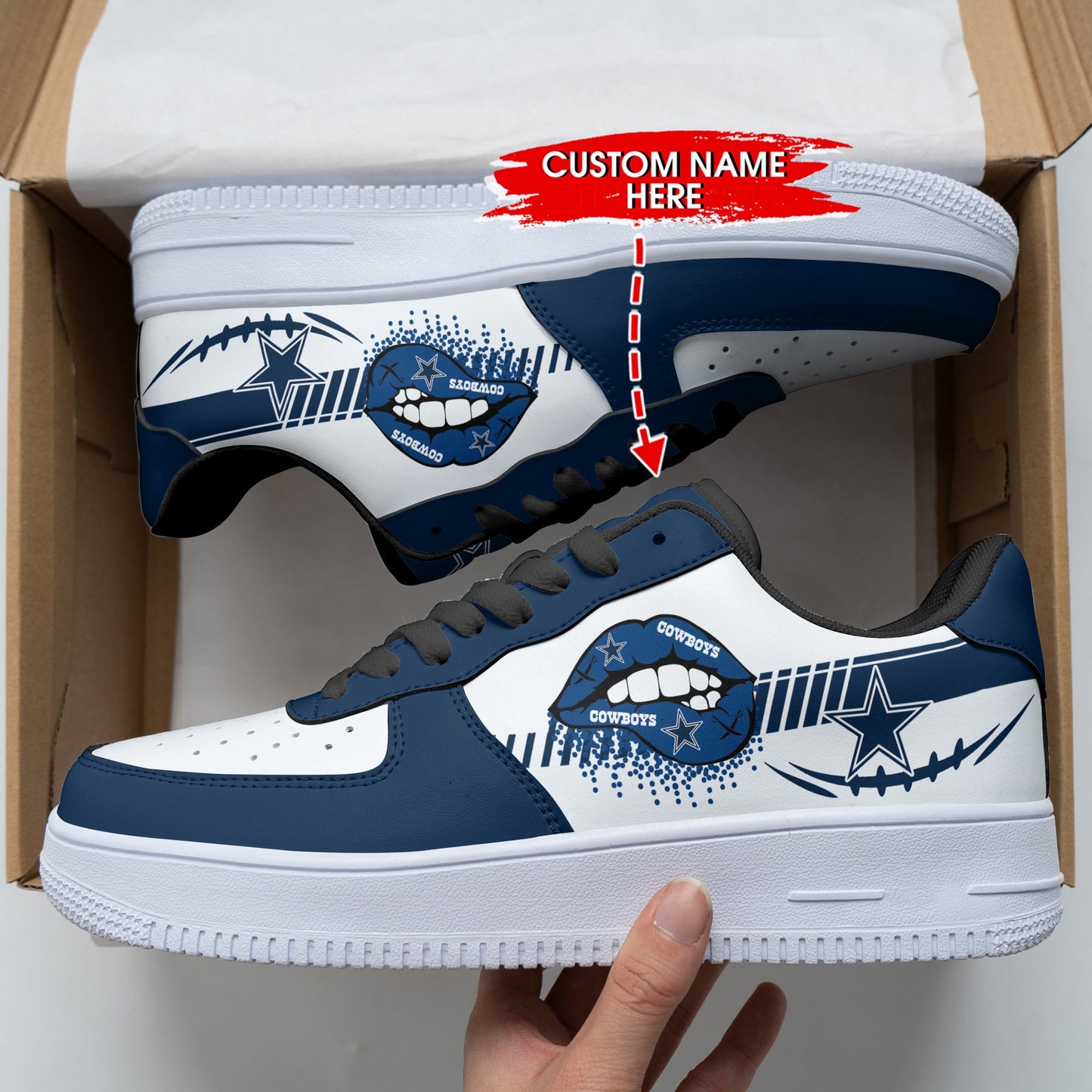 Footwearstorm Dallas Cowboys Air Low-Top Sneakers Shoes For Men And Women 120557