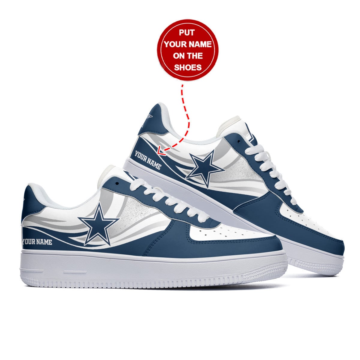 Footwearstorm Dallas Cowboys Air Low-Top Sneakers Shoes For Men And Women 120581