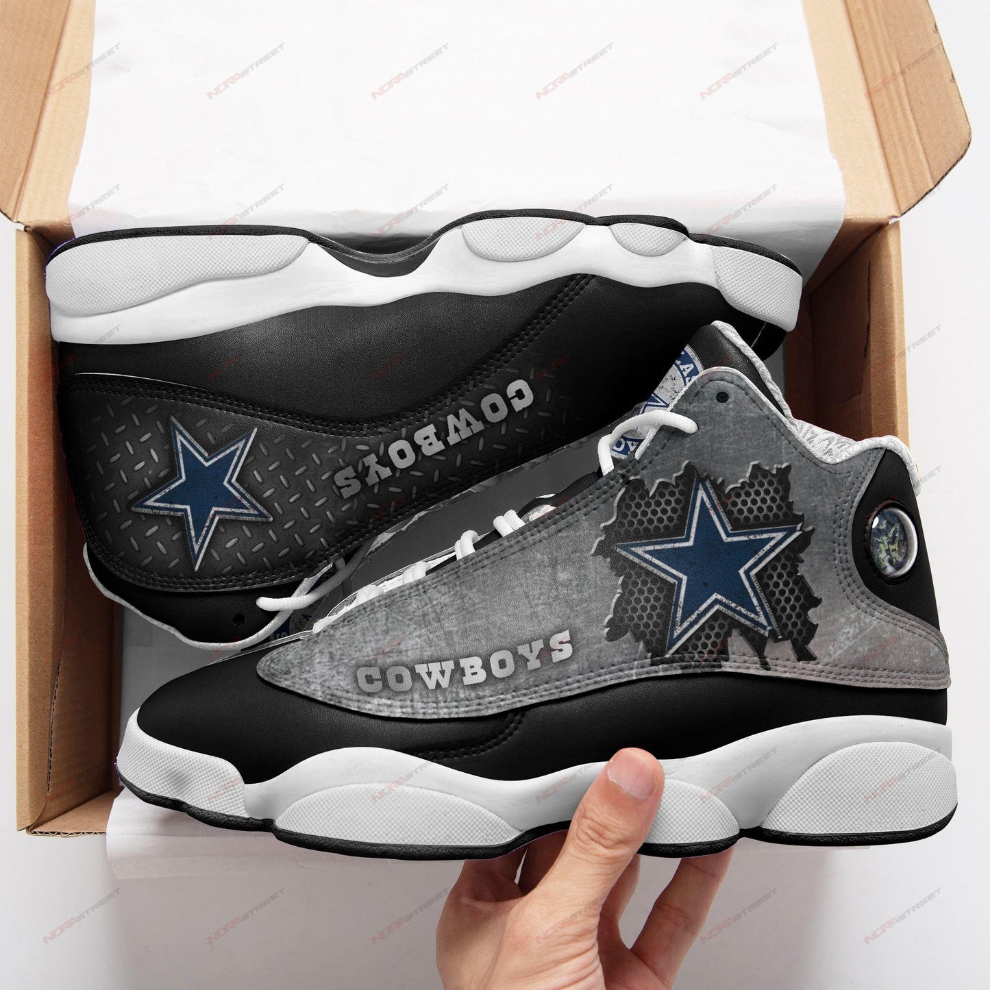 Footwearstorm Dallas Cowboys AJ13 Sneakers Shoes For Men And Women 5