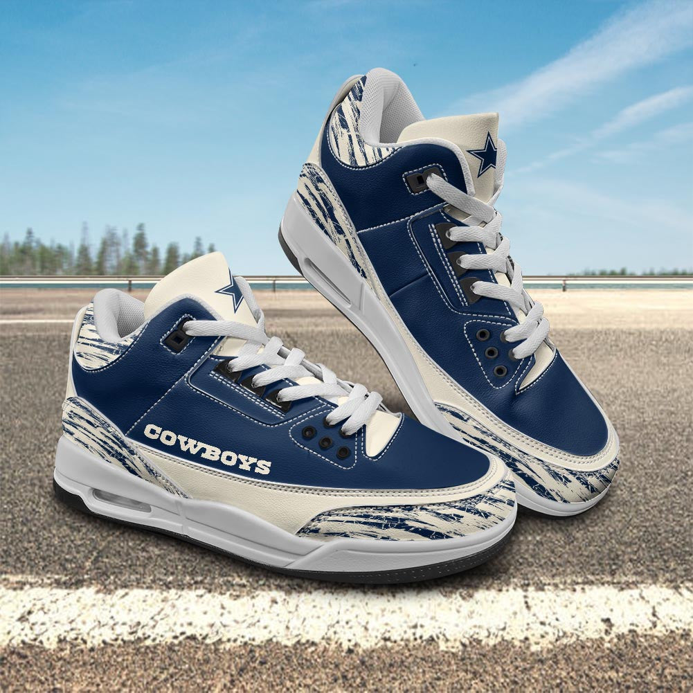 Footwearstorm Dallas Cowboys AJ3 Sneakers Shoes For Men And Women