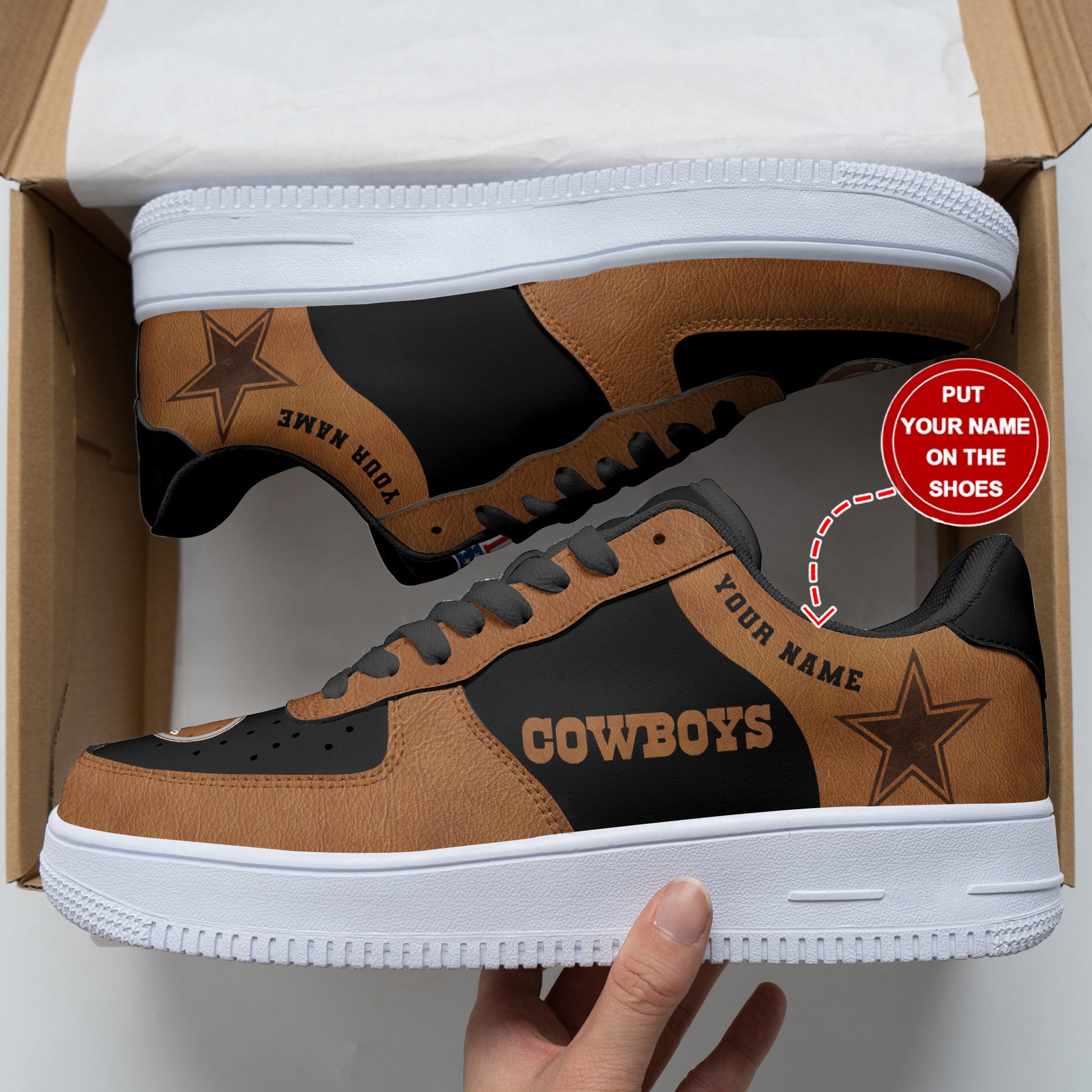 Footwearstorm Dallas Cowboys NFL Air Low-Top Sneakers Shoes For Men And Women 1205435