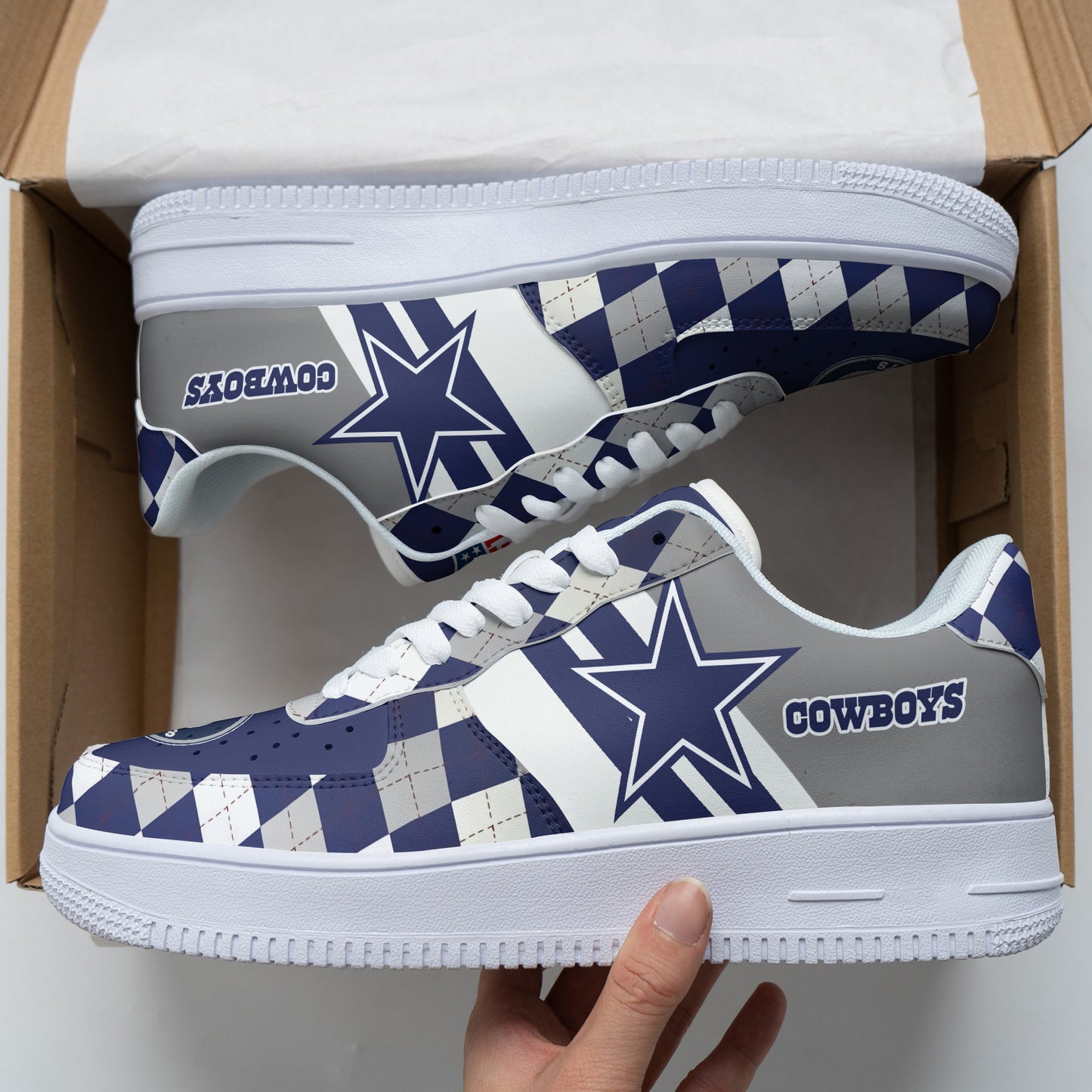 Footwearstorm Dallas Cowboys NFL Air Low-Top Sneakers Shoes For Men And Women 1205439