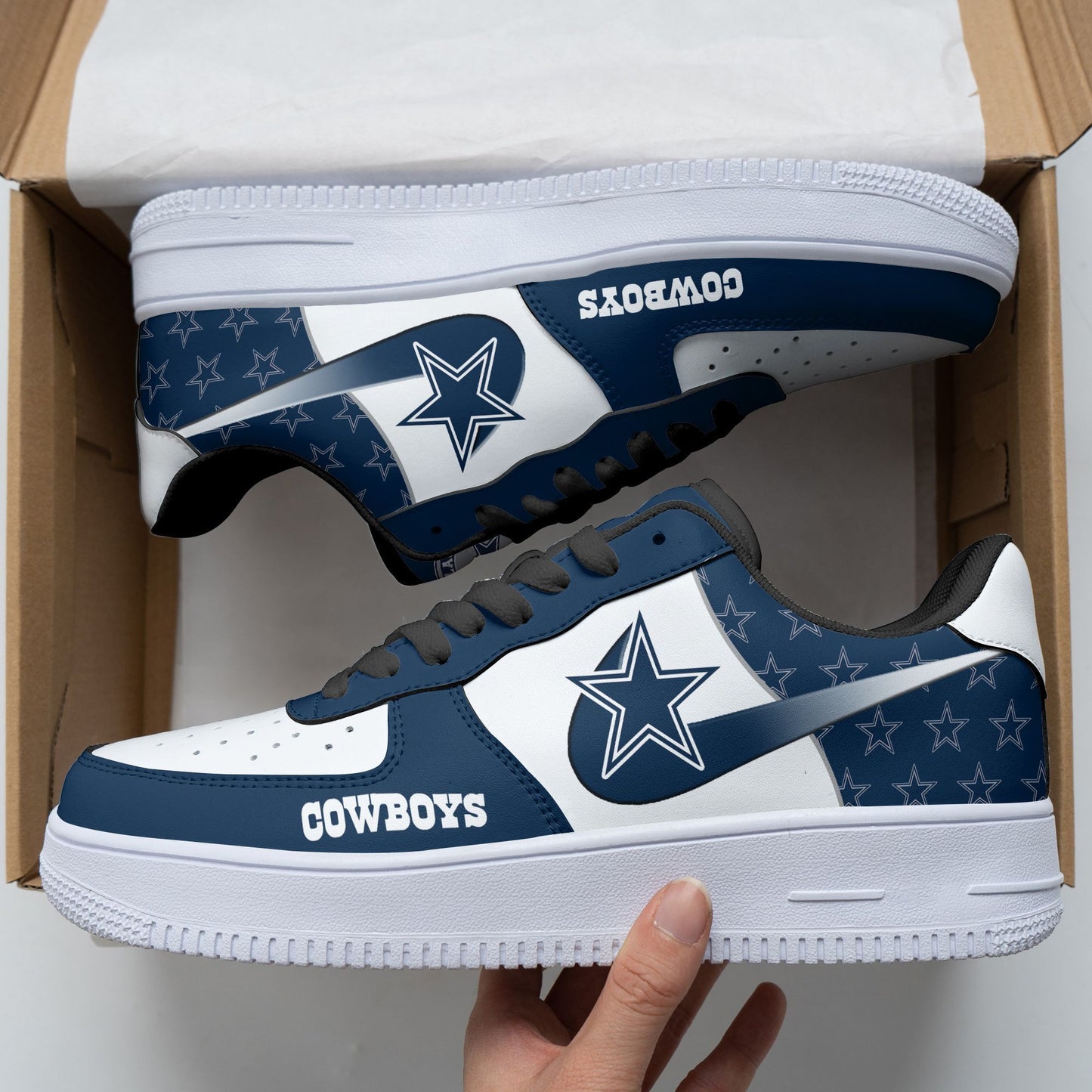 Footwearstorm Dallas Cowboys NFL Air Low-Top Sneakers Shoes For Men And Women 1205468