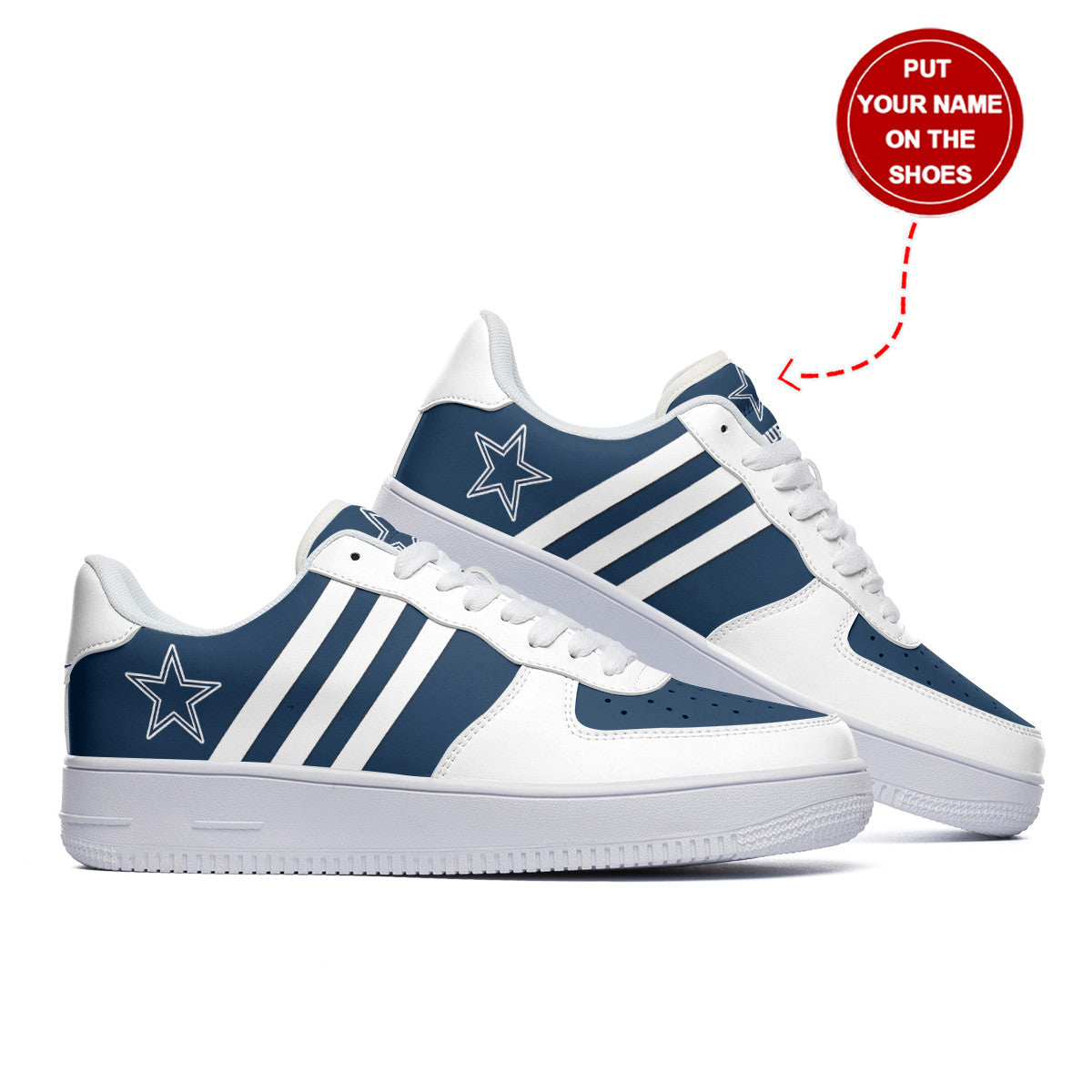 Footwearstorm Dallas Cowboys NFL Air Low-Top Sneakers Shoes For Men And Women 1205628