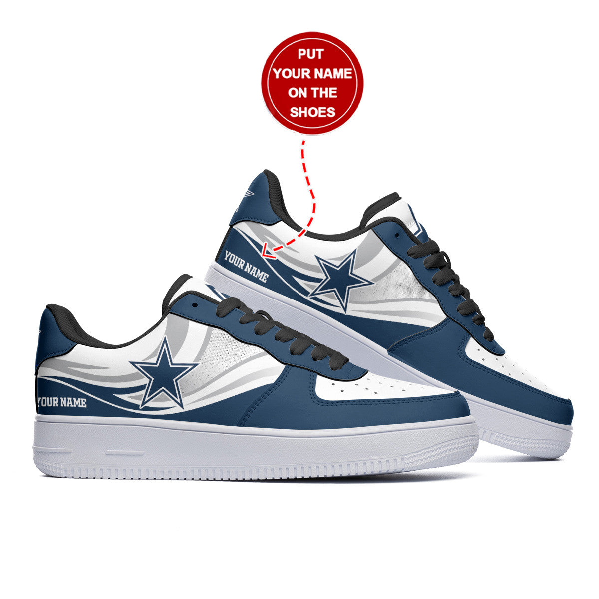 Footwearstorm Dallas Cowboys NFL Air Low-Top Sneakers Shoes For Men And Women 1205417