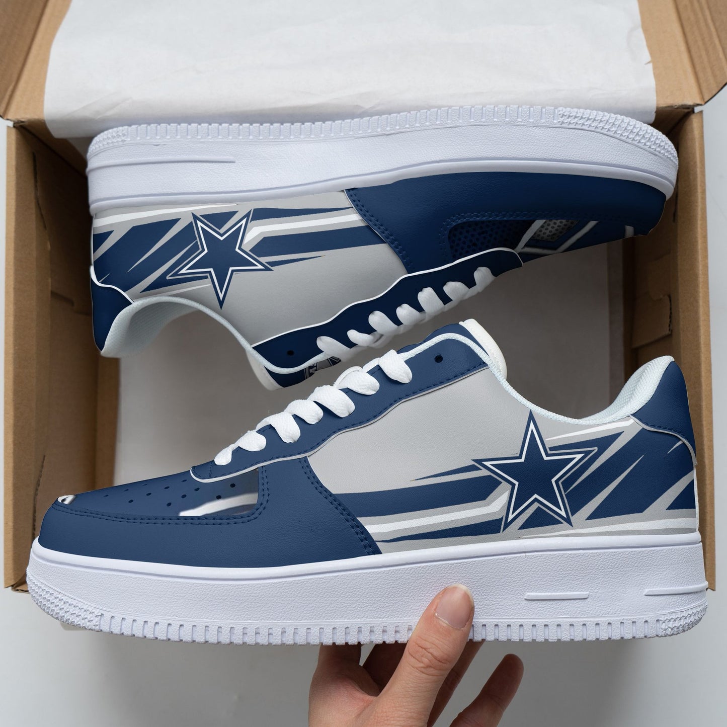 Footwearstorm Dallas Cowboys NFL Air Low-Top Sneakers Shoes For Men And Women 1205578