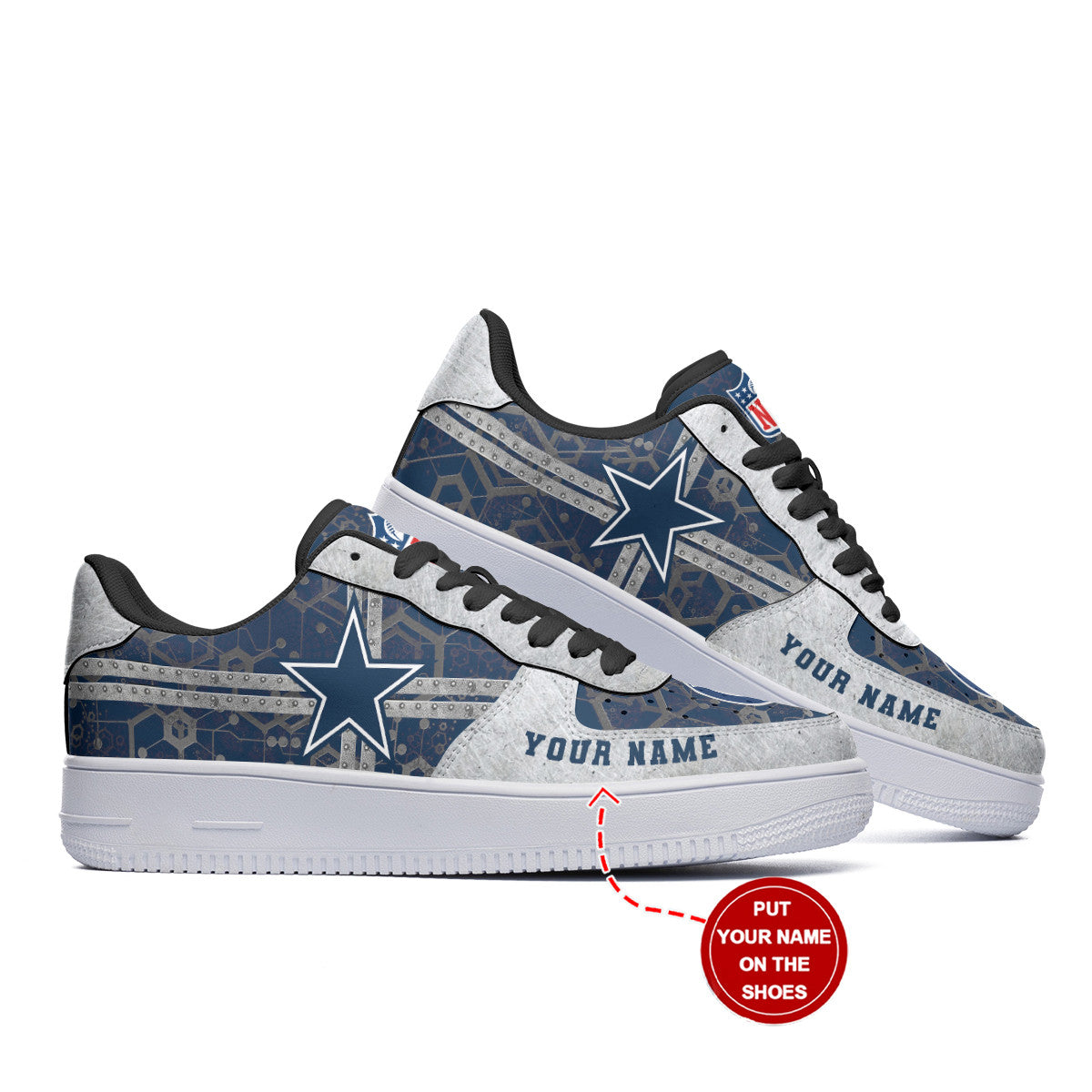 Footwearstorm Dallas Cowboys NFL Air Low-Top Sneakers Shoes For Men And Women 1205616