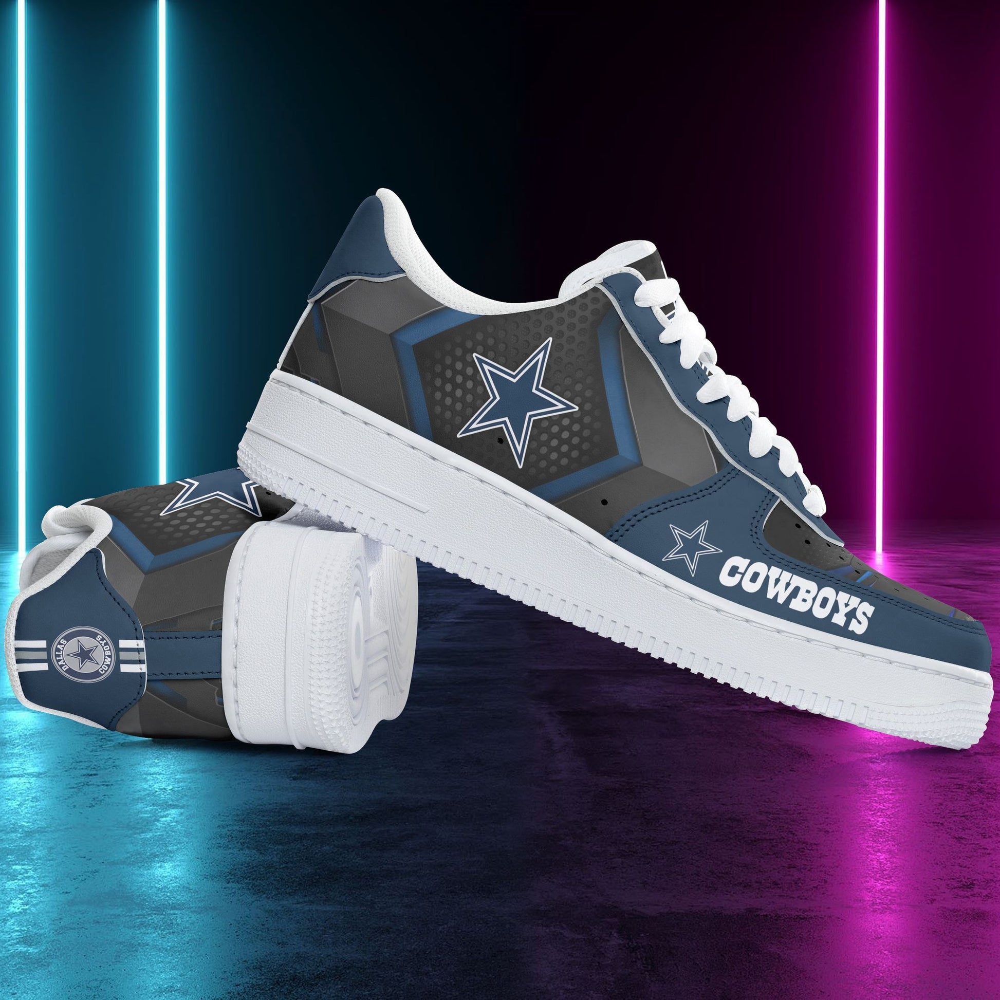 Footwearstorm Dallas Cowboys NFL Air Low-Top Sneakers Shoes For Men And Women 1205583