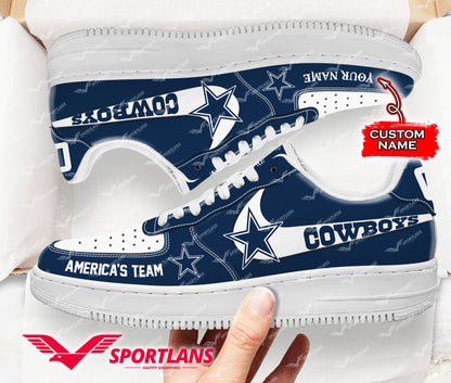 Footwearstorm Dallas Cowboys NFL Air Low-Top Sneakers Shoes For Men And Women 1205625