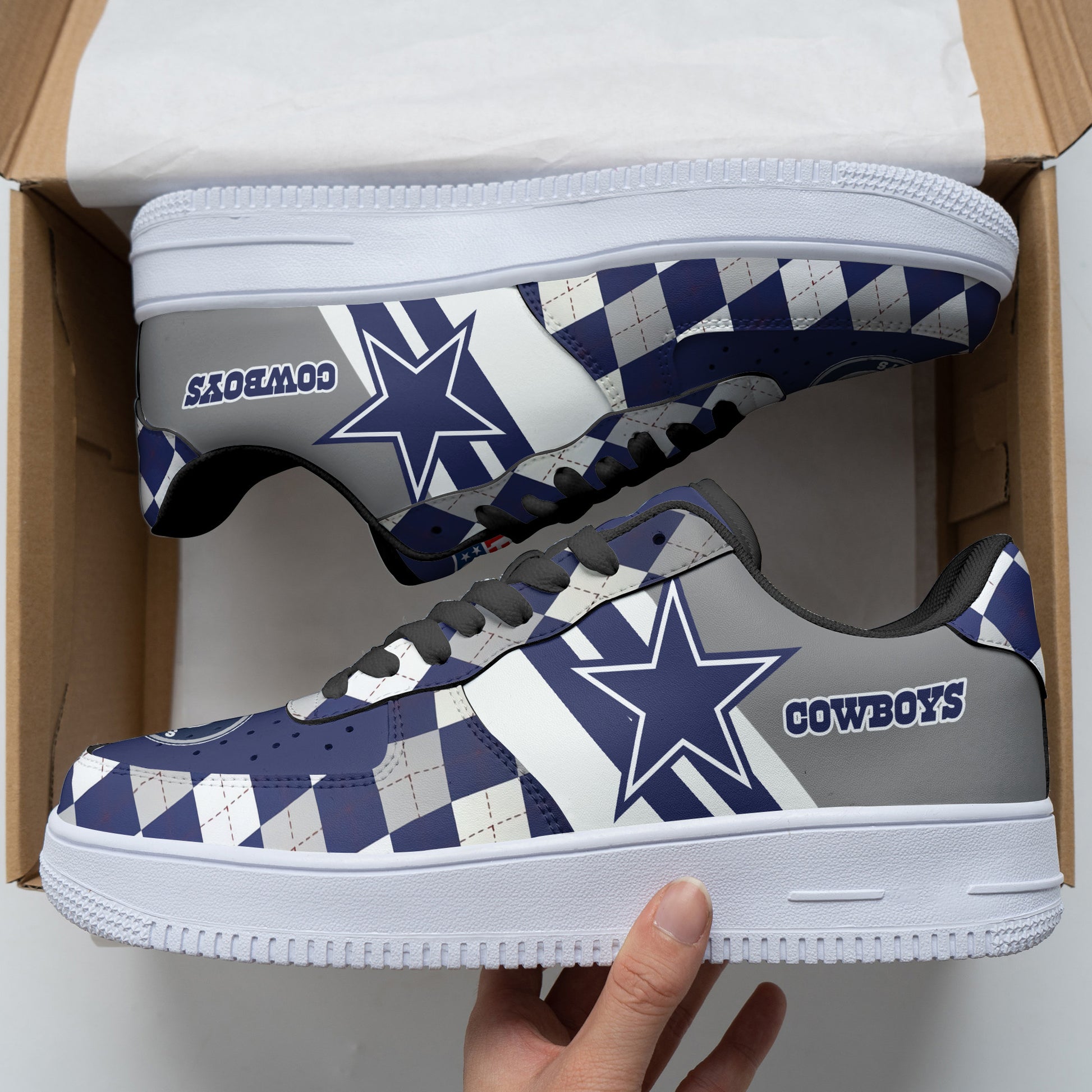 Footwearstorm Dallas Cowboys NFL Air Low-Top Sneakers Shoes For Men And Women 1205439