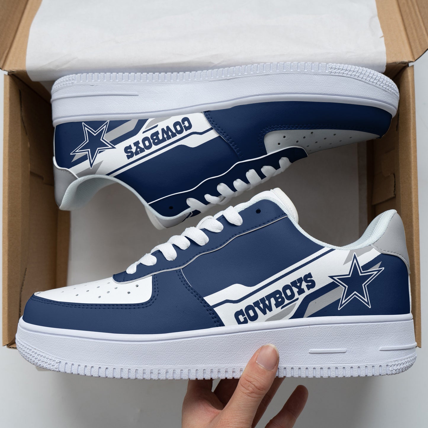 Footwearstorm Dallas Cowboys NFL Air Low-Top Sneakers Shoes For Men And Women 1205460