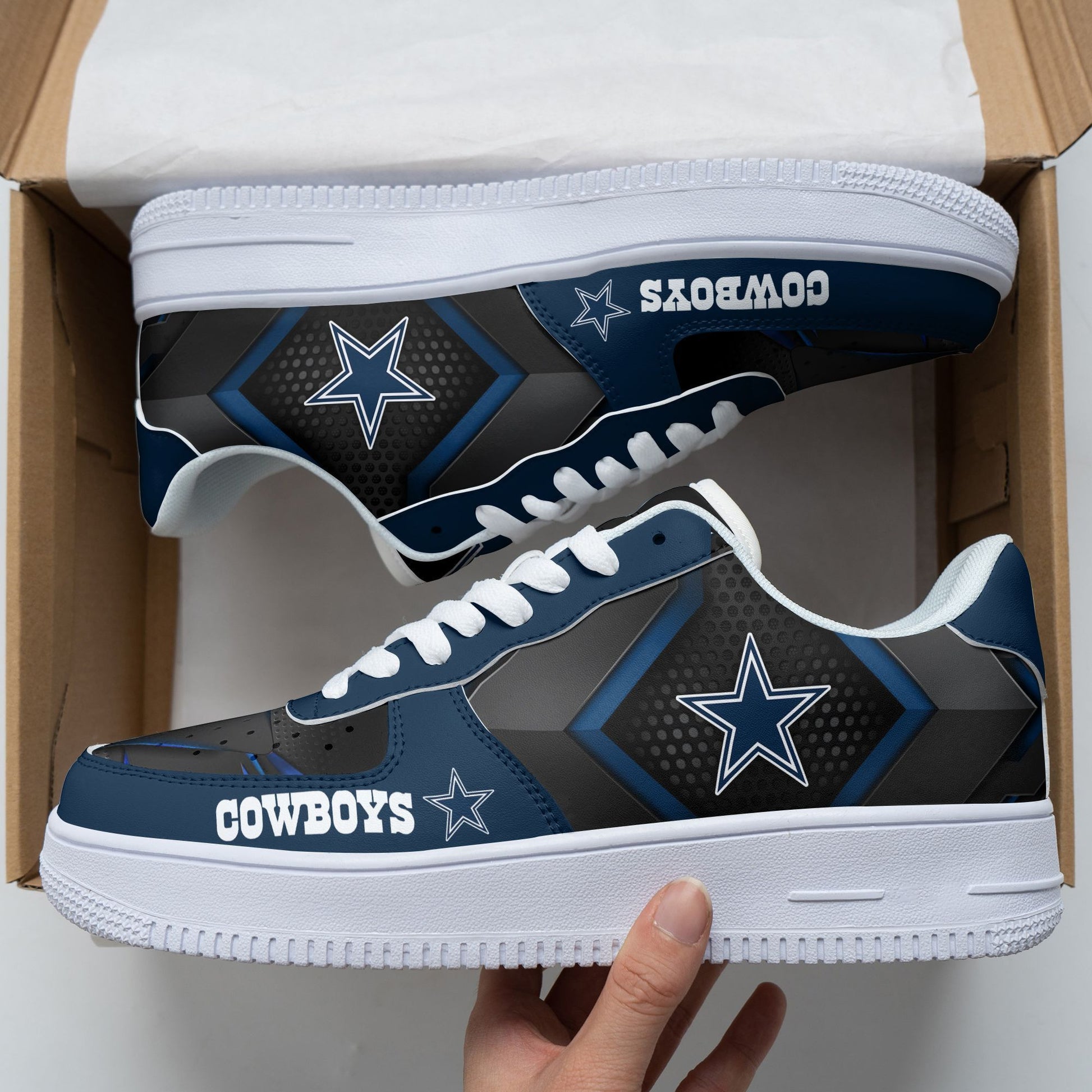 Footwearstorm Dallas Cowboys NFL Air Low-Top Sneakers Shoes For Men And Women 1205583