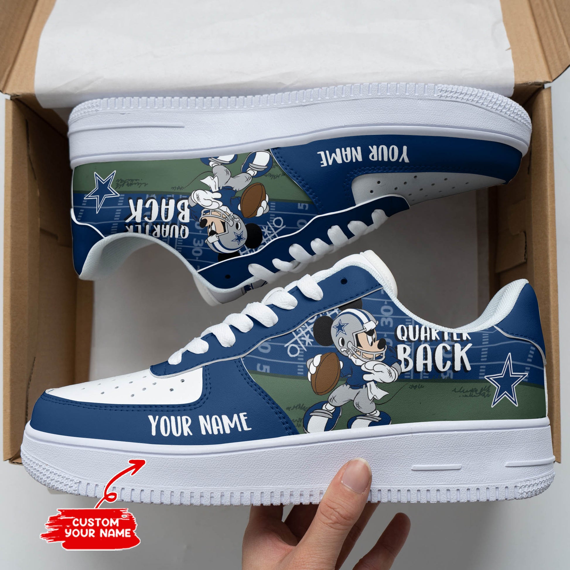 Footwearstorm Dallas Cowboys NFL Air Low-Top Sneakers Shoes For Men And Women 1205620