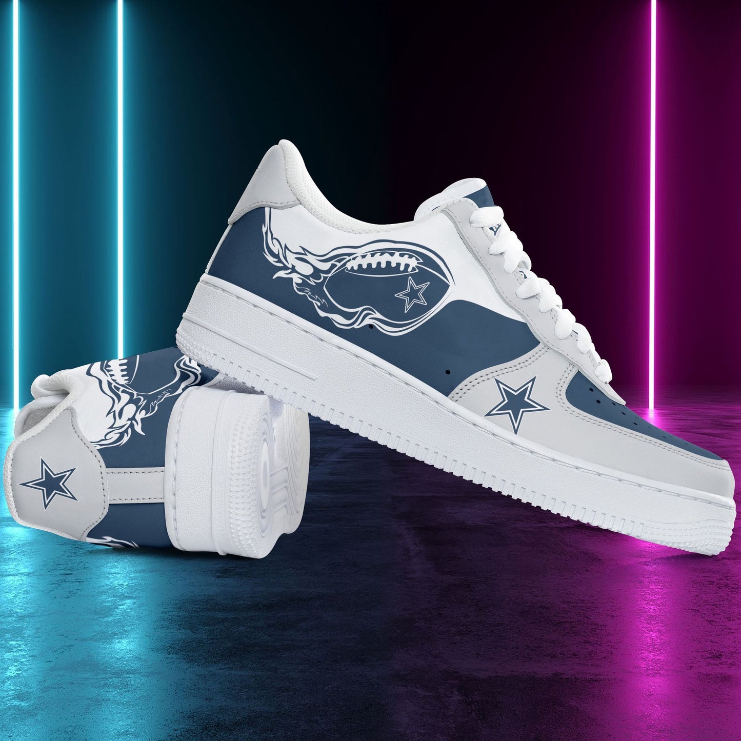 Footwearstorm Dallas Cowboys NFL Air Low-Top Sneakers Shoes For Men And Women 1205471
