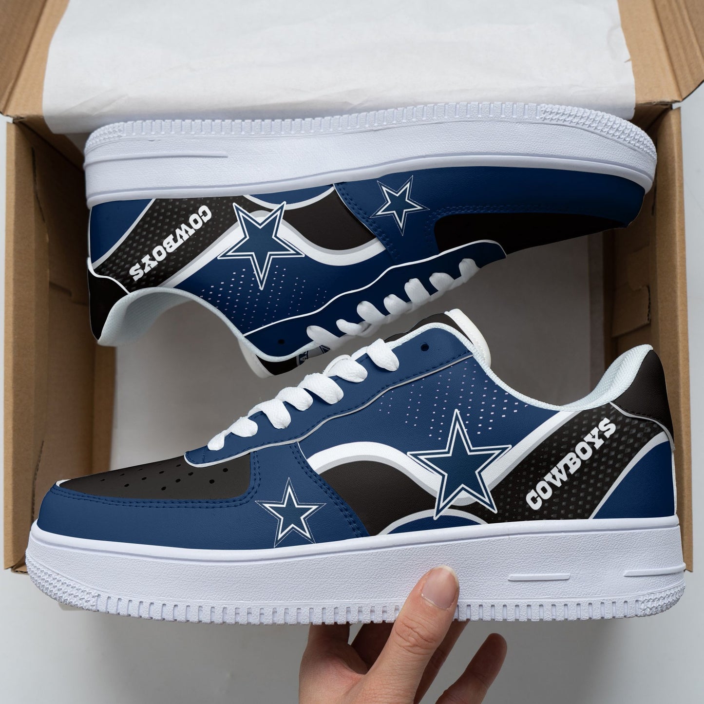 Footwearstorm Dallas Cowboys NFL Air Low-Top Sneakers Shoes For Men And Women 1205592