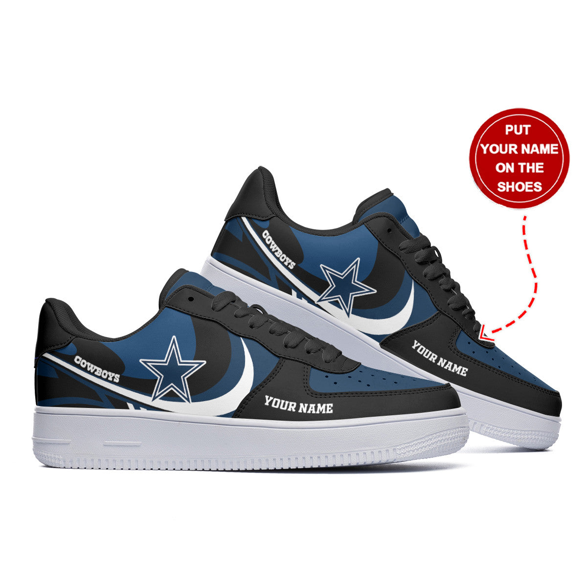 Footwearstorm Dallas Cowboys NFL Air Low-Top Sneakers Shoes For Men And Women 1205418