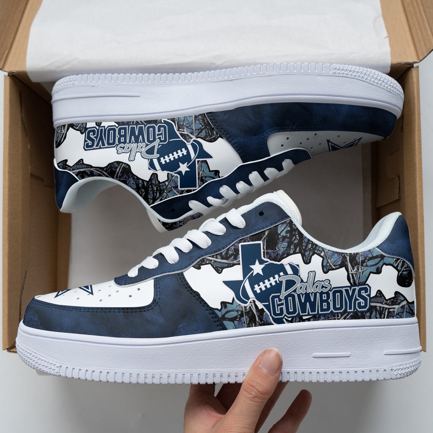 Footwearstorm Dallas Cowboys NFL Air Low-Top Sneakers Shoes For Men And Women 1205437