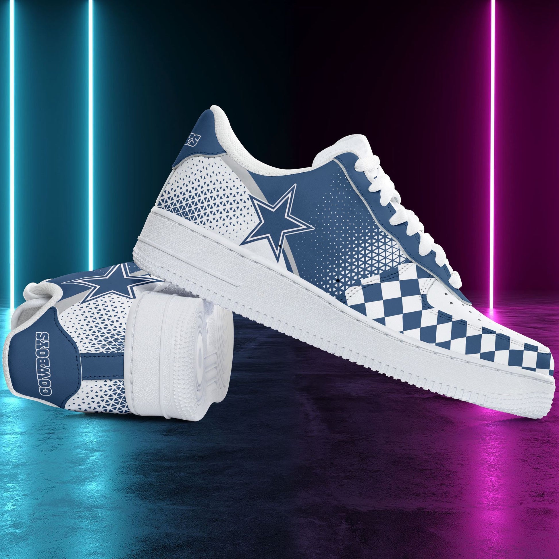 Footwearstorm Dallas Cowboys NFL Air Low-Top Sneakers Shoes For Men And Women 1205589